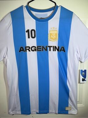 Argentina Messi Jersey  Messi 10 - Futbol AFA Licensed - SIZE L